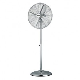 Zephir PF40CR Ventilatore Oscillante a piantana con struttura in acciaio e base stabile, 50W, 3 velocità, Altezza 140 cm