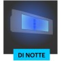 Beghelli 1499BLU Lampada emergenza e notturna ricaricabile LED, 11W, 6 ore di autonomia, 130 Lumen, IP40, Parete o incasso