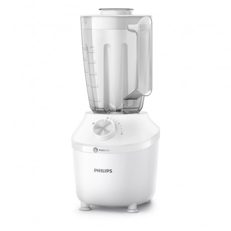 Philips HR2191/00 Frullatore Serie 3000 600W, Recipiente da 1,9L, Lame in acciaio Inossidabile, Sistema ProBlend, Tritaghiaccio