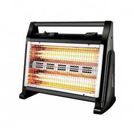 Stufa al quarzo 1600W DCG SA9524, Protezione Anti Surriscaldamento, 2 Potenze 800W-1600W, Funzione turbo ed umidificatore