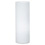 Lampada da tavolo Eglo Geo 81828 Bianca, 1 E27, Diffusore cilindrico in vetro, Interruttore su cavo, Moderna, Alta 35 cm