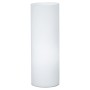 Lampada da tavolo Eglo Geo 81828 Bianca, 1 E27, Diffusore cilindrico in vetro, Interruttore su cavo, Moderna, Alta 35 cm