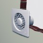 Aspiratore elicoidale con timer diametro 100 mm Vortice 11127 M100/4 T Punto Filo, Portata 85 m3/h, Spesso 17 mm, MADE IN ITALY