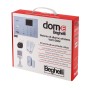 Beghelli 60103 Dome Kit Allarme Wi-Fi/GSM con sirena interna, Sensore volumetrico e di apertura, Telecomandi e chiavi magnetiche