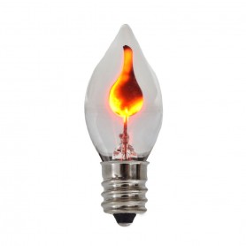 Lampadina con fiamma oscillante E14 Ra.el.con F07, 3W, 25x55 mm