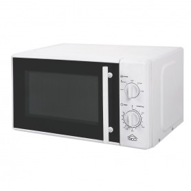 Forno Microonde 20 litri DCG MWG820N con grill, Timer 35 minuti, Funzione scongelamento, Bianco, Diametro piatto girevole 25 cm