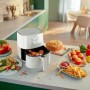 Friggitrice ad aria 800g Philips Airfryer HD9216, Timer e temperatura regolabili, MultiCooker,Bianca