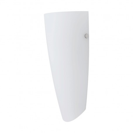 Lampada da parete Eglo Nemo 83119 con diffusore in vetro bianco, Struttura Cromo satinato, 1 E27, Moderna e semplice