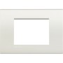 Bticino LNA4803BI Placca Quadra 3 moduli Bianca, Realizzata in Tecnopolimero, Serie Civili, MADE IN ITALY