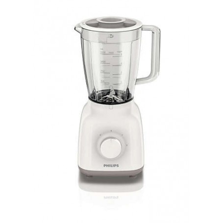 Philips HR2100 Blender con potenza di 400W,2 velocità, lama per mescolare e tagliare ingredienti, recipiente in plastica