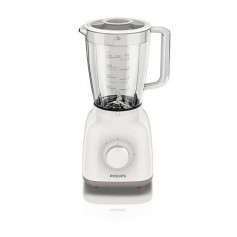 Philips HR2100/00 Frullatore con lama a stella e recipiente in plastica rinforzato anti urto, 400W, 2 Velocità e Pulse