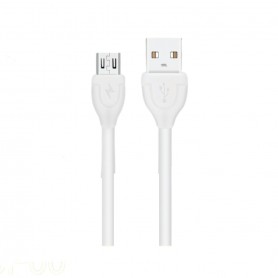 Cavo Micro USB per trasferire dati e ricaricare smartphone e tablet Telecustodia 601-00, Lungo 1 Metro, 1.5A, Bianco
