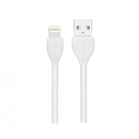 Cavo USB iOS Lightning per trasferire dati e ricaricare iPhone e IPad Telecustodia 601-02, Lungo 1 Metro, 1.5A, Bianco, Apple