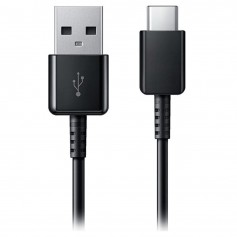 Cavo USB Tipo C per trasferire dati e ricaricare smartphone e tablet Telecustodia 601-05, Lungo 1 Metro, 1.5A, Nero