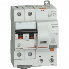 Bticino GC8230AC25 Interruttore magnetotermico differenziale 25A, 4 Moduli DIN, 2 Poli, 230V, IP20, MADE IN ITAL, IMQ, 0.03A