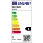 Beghelli Elplast 56825 Lampada LED 5W E14, Luce Calda, 3000K, Resa 40W, 470 Lumen, Oliva, Apertura luce 240 Gradi