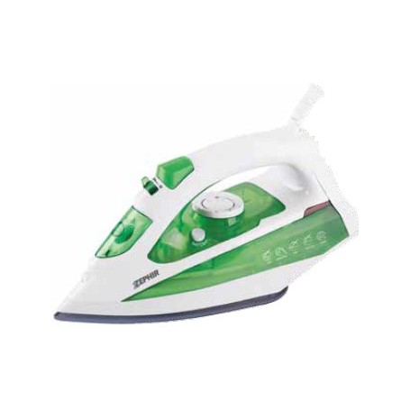 Zephir ZHF381 Ferro da stiro a vapore 1800W, Piastra in ceramica e funzione Self Clean per la pulizia del calcare