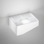 Panzeri Acheos LED A06001.000.0101 Lampada da parete Bianca, Sistema LED 13W, Luce calda, 3000K, 1047 Lumen, MADE IN ITALY