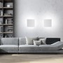 Panzeri AlDecimo LED Lampada da parete ad incasso a scomparsa, Bianca, Sistema LED 21W, Luce calda, 2920 Lumen, MADE IN ITALY