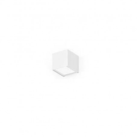 Panzeri Toy A01601.007.0000 Lampada da parete con vetro satinato, Struttura Bianca, 1 G9, MADE IN ITALY, Moderna
