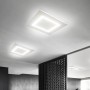 Applique da parete moderno bianco Panzeri Jackie A07701.000.0409, 10W LED Integrato, Luce calda, 600 Lumen