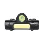 Torcia frontale ricaricabile Vito Flash 5 5000520, LED 4W, Autonomia fino a 7 ore, 140 Lumen, Batteria litio 3.7V 1200 mAh, IP44