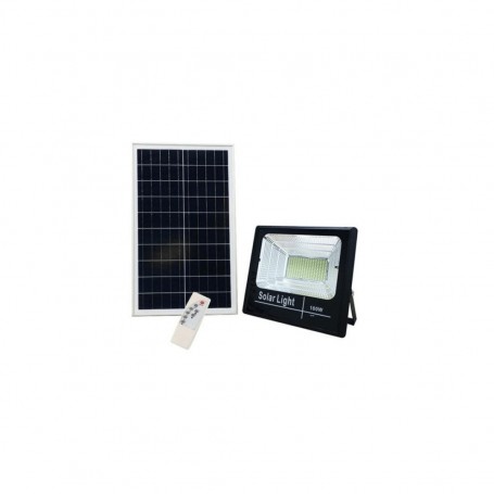 Faro LED Ricaricabile con pannello solare e telecomando Sidium SWB1257, 100W, Luce fredda, Autonomia 10 ore, Dimmerabile, IP67