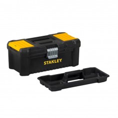 Stanley STST1-75515 Cassetta Porta utensili 32x13x19 cm, Cerniere in metallo, Organizer nel coperchio, Struttura polipropilene