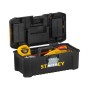 Stanley STST1-75515 Cassetta Porta utensili 32x13x19 cm, Cerniere in metallo, Organizer nel coperchio, Struttura polipropilene