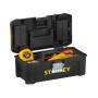 Stanley STST1-75518 Cassetta Porta utensili 41x20x21 cm, Cerniere in metallo, Organizer nel coperchio, Struttura polipropilene