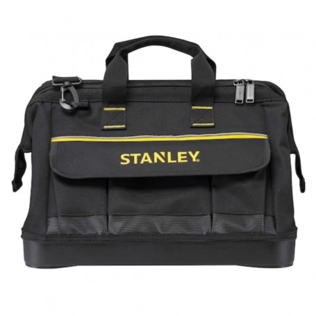 Stanley 1-96-183 Borsa Porta utensili 28x34x45 cm, Tracolla regolabile, Tasche interne ed esterne, Base Rigida