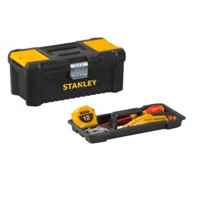 Stanley STST1-75521 Cassetta Porta utensili 49x25x26 cm, Cerniere in metallo, Organizer nel coperchio, Struttura polipropilene