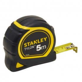 Stanley 0-30-697 Metro Stanley 5m rivestito in Tylon, Corpo antiscivolo compatto in ABS antiurto, Spessore 18 mm