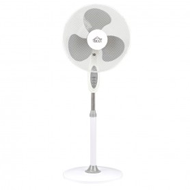 DCG VE1620T Ventilatore a piantana con telecomando, Timer 60 minuti, Altezza regolabile 130 cm, 3 Velocità, 3 Pale, Base stabile