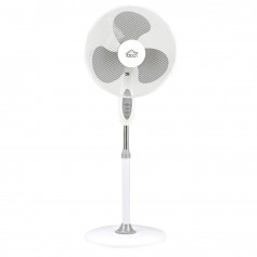 DCG VE1620T Ventilatore a piantana con telecomando, Timer 60 minuti, Altezza regolabile 130 cm, 3 Velocità, 3 Pale, Base stabile