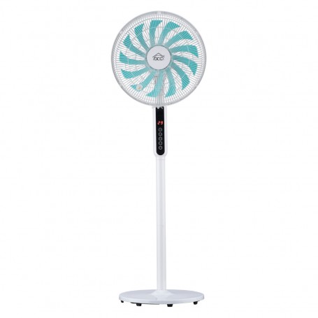 DCG VE1634TT Ventilatore a piantana con 13 Pale e telecomando, 3 velocità, Timer 12 ore, Display touch, Oscillazione laterale