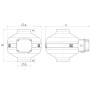 Vortice 16152 Aspiratore centrifugo assiale Diametro 150 mm, Motore AC a 3 Velocità, Struttura in Acciaio, MADE IN ITALY