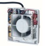 Vortice 11221 Aspiratore Elicoidale 100 mm da muro, 90 m3/h, Bianco, Apertura e chiusura alette automatica, MADE IN ITALY