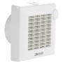 Vortice 11221 Aspiratore Elicoidale 100 mm da muro, 90 m3/h, Bianco, Apertura e chiusura alette automatica, MADE IN ITALY