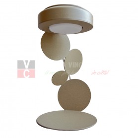 Cattaneo Mickey 861/1LS Lampada da tavolo Sabbia, 1 GX53, Struttura in metallo, MADE IN ITALY, Moderna e luminosa