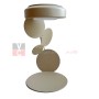 Cattaneo Mickey 861/1LS Lampada da tavolo Sabbia, 1 GX53, Struttura in metallo, MADE IN ITALY, Moderna e luminosa