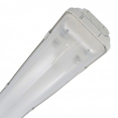 Beghelli 72005ST Plafoniera 150 cm 2 tubi LED, Da parete o soffitto, Stagna IP65, 220V, A++