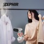 Zephir ET4000 Ferro da stiro verticale e igienizzatore di indumenti, Piastra in Ceramica, 1600W, Carica continua, Due Spazzole