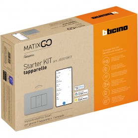 Starter Kit Bticino Matix Go JW2010KIT, Bianco, Per gestire tapparelle, Connesso, MADE IN ITALY