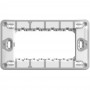 Supporto 4 Moduli Bticino Matix Go J4704, Fissaggio con vite, MADE IN ITALY