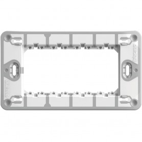 Supporto 4 Moduli Bticino Matix Go J4704, Fissaggio con vite, MADE IN ITALY