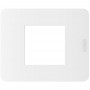 Placca Bianca Bticino Matix Go JA4802JW, 2 Moduli, Tecnopolimero, MADE IN ITALY