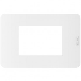 Placca Bianca Bticino Matix Go JA4803JW, 3 Moduli, Tecnopolimero, MADE IN ITALY
