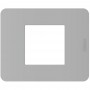 Placca Grigio Bticino Matix Go JA4802JG, 2 Moduli, Tecnopolimero, MADE IN ITALY