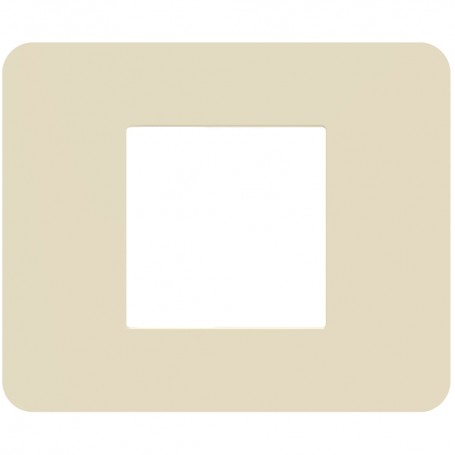 Placca Avorio Bticino Matix Go JA4802TI, 2 Moduli, Tecnopolimero, MADE IN ITALY